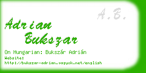 adrian bukszar business card